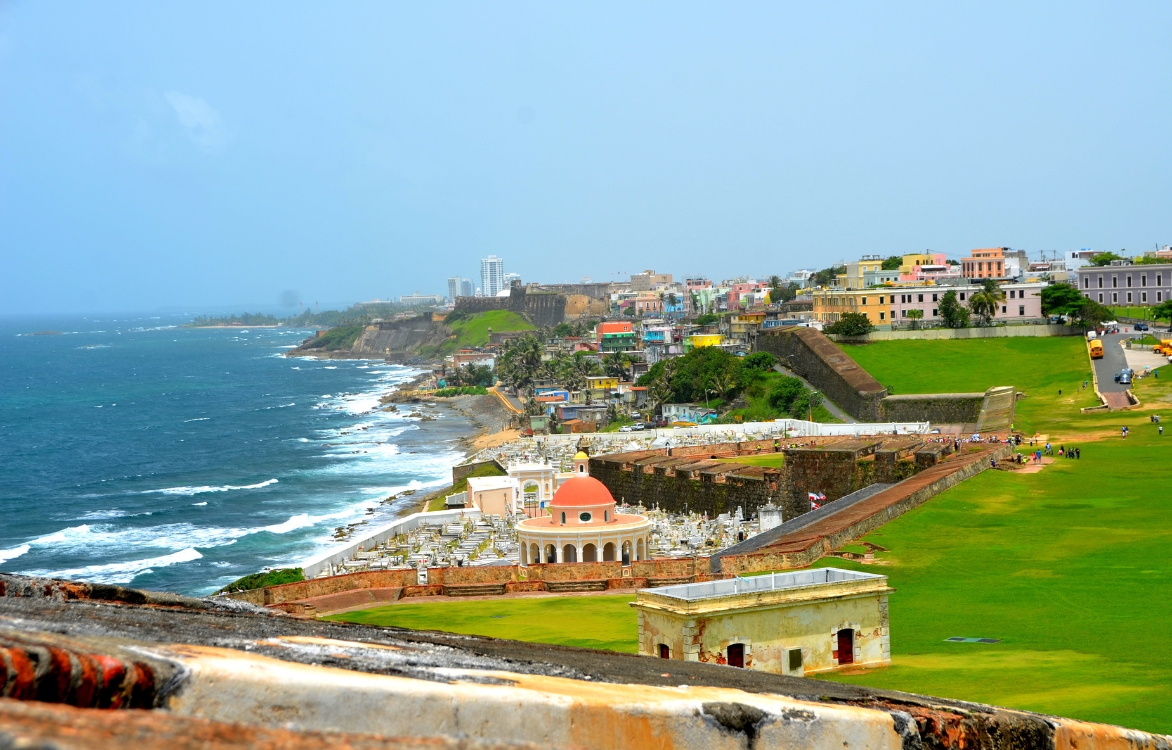 View across San Juan coast